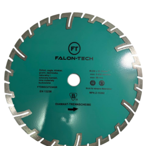 Диск відрізний алмазний (глибокий різ) Falon-Tech 230мм