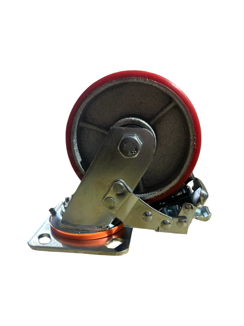 Колеса з тормозом чугун-поліамід