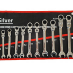 Набір комбінованих ключів з тріщоткою SilverTools 12 шт. (8–19 мм)