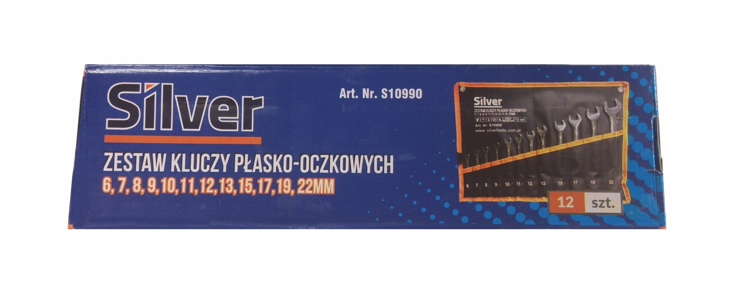 Набір комбінованих ключів Silver 12 шт. (6–22 мм)